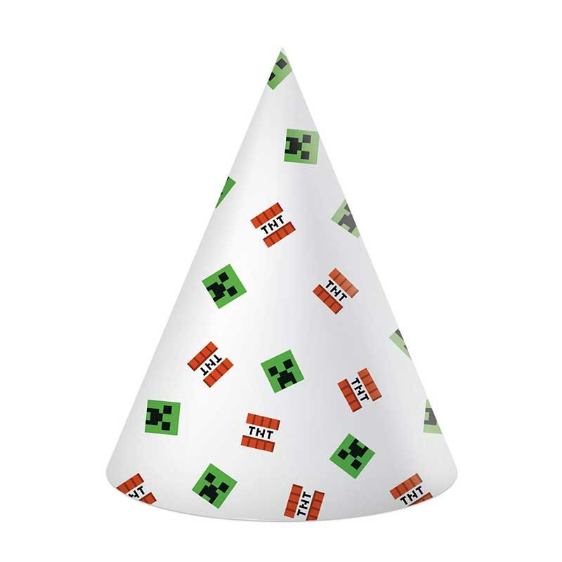 Minecraft Party Hat (Pack of 6) - Anilas UK