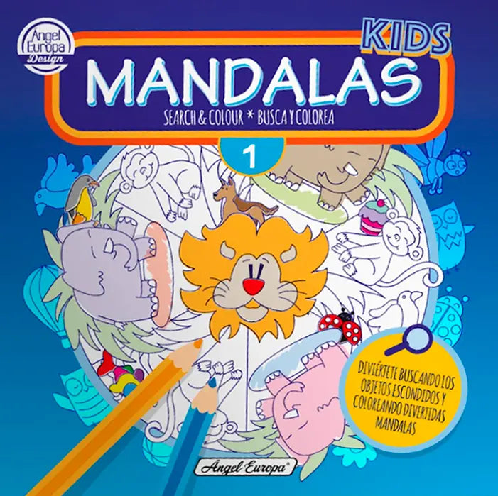 Kids Mandalas Search and Colour 1 - Anilas UK