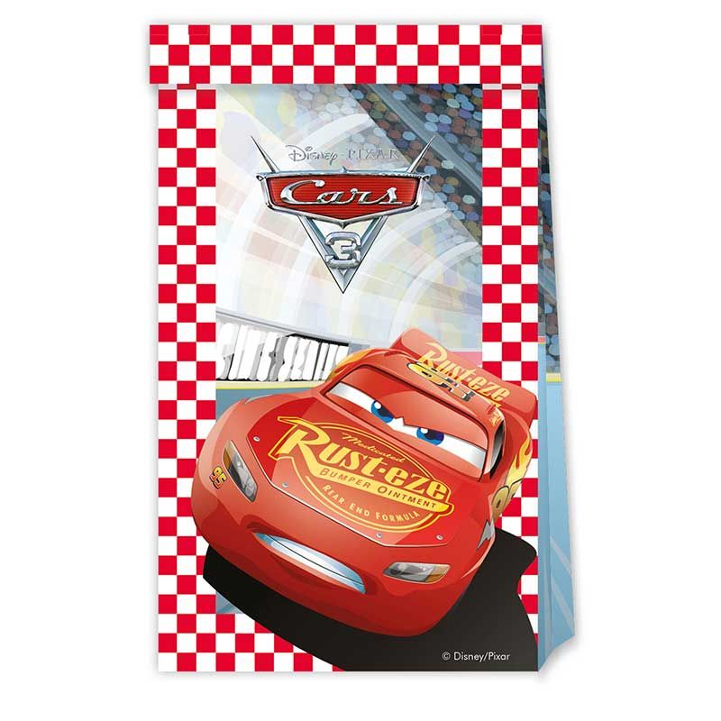 Disney Cars Paper Party Bags (Pack of 4)