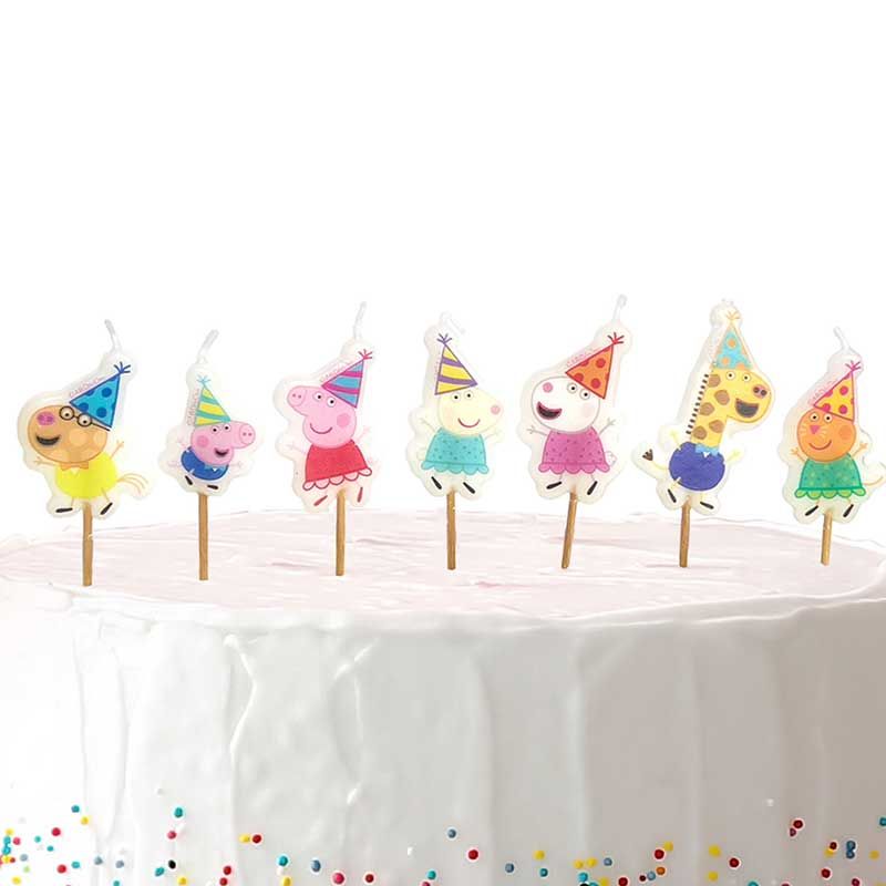 Peppa Pig Pick Birthday Cake Candles (set of 7)