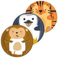 Zoo Animals Paper Plates - 23cm ( Pack of 8) - Anilas UK