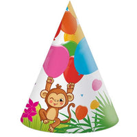 Jungle Animal Party Hat (Pack of 6) - Anilas UK