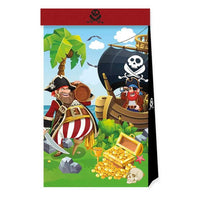 Island Pirate Paper Party Bags (Pack of 4) - Anilas UK