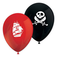 Island Pirate Latex Balloons (Pack of 8) - Anilas UK
