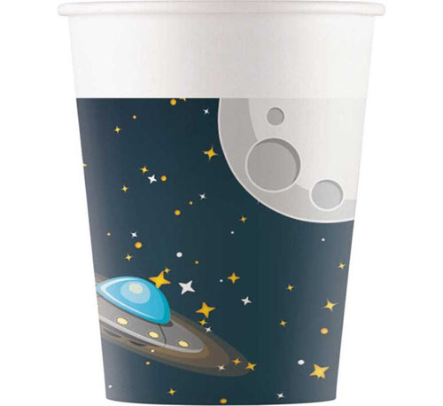 Rocket Space Paper Cups (Pack of 8) - Anilas UK