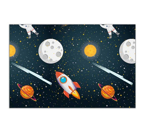 Rocket Space Plastic Table Cover - Anilas UK