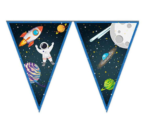 Space Rocket Bunting Birthday Party Banner - Anilas UK