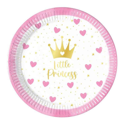 My Little Princess Paper Plates - 20cm ( Pack of 8) - Anilas UK