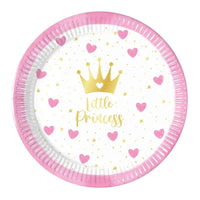 My Little Princess Paper plates - 23cm ( Pack of 8) - Anilas UK