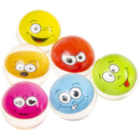 Emotion Faces Bouncy Balls (Set of 12)