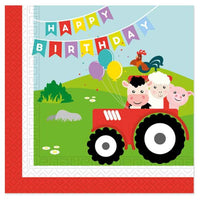 Farm Animal Napkins (Pack of 20) - Anilas UK