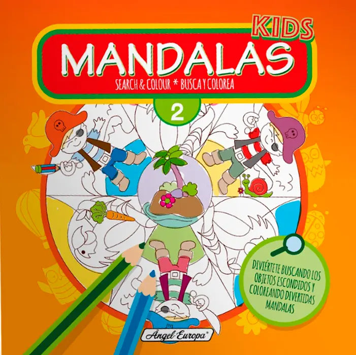 Kids Mandalas Search and Colour 2 - Anilas UK