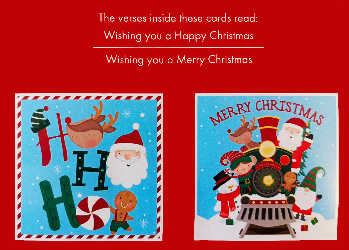 Luxury Christmas Cards (Pack of 12) - Anilas UK
