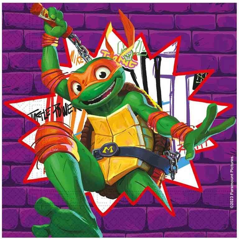Teenage Mutant Ninja Turtles Napkins (Pack of 20) - Anilas UK