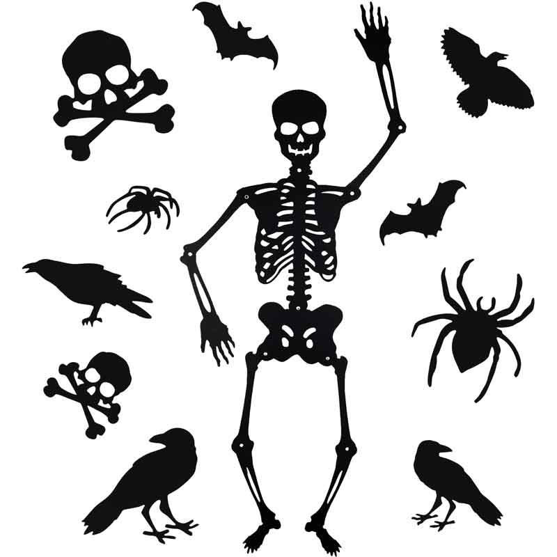 Halloween Hanging Skeleton Decoration (95 cm) - Anilas UK