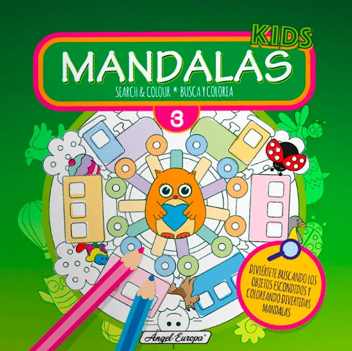 Kids Mandalas Search and Colour 3 - Anilas UK