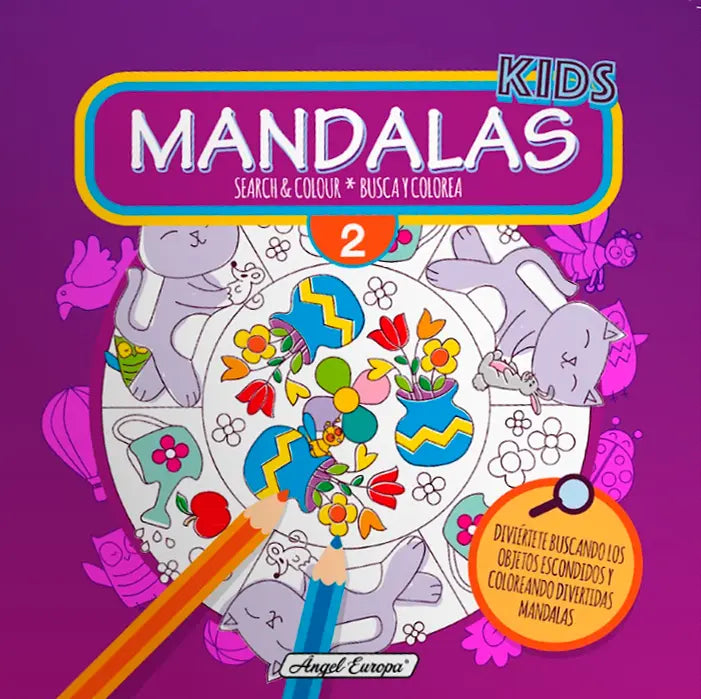 Kids Mandalas Search and Colour 4 - Anilas UK