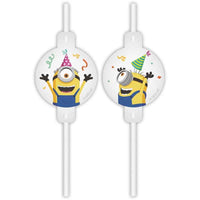 Minions The Rise Of Gru Straws (Pack of 4)