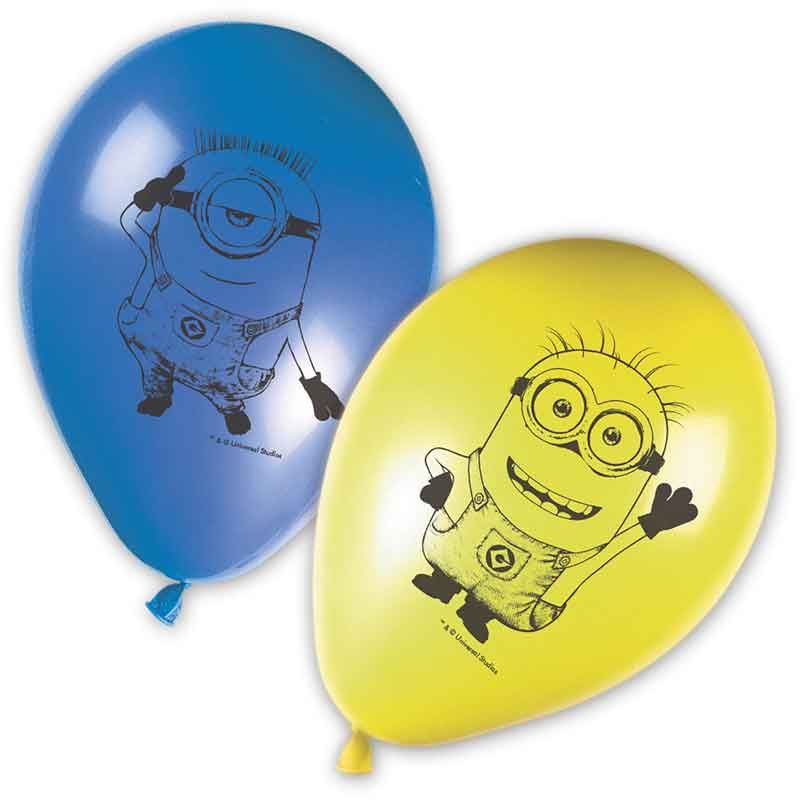Minions The Rise Of Gru Balloons (Pack of 8) - Anilas UK