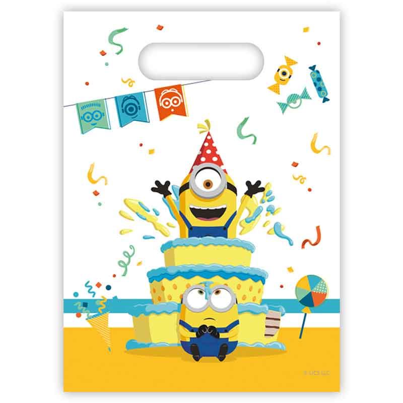 Minions The Rise Of Gru Party Bags (pack of 6) - Anilas UK