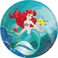 Ariel Curious (The Little Mermaid) Paper Plates - 23cm ( Pack of 8)