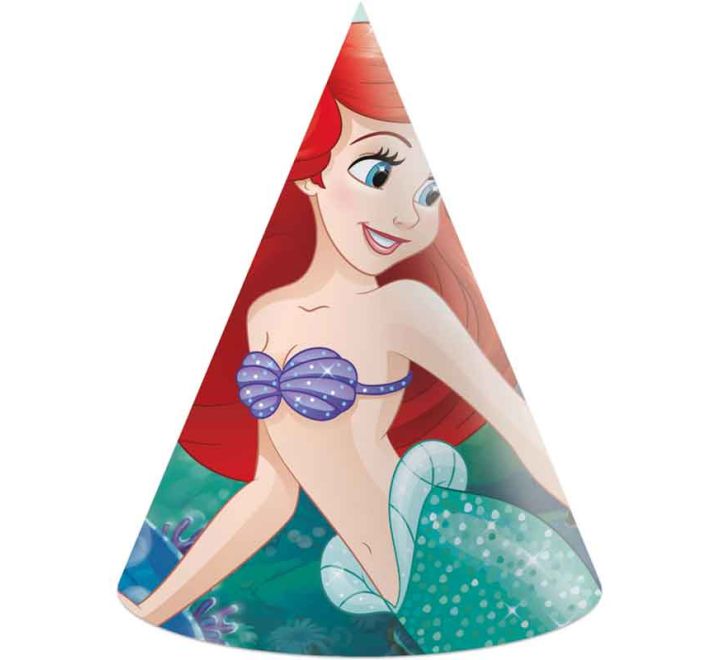 Ariel Curious (The Little Mermaid) Party Hats (Pack of 6)