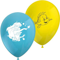 Ariel Curious (The Little Mermaid) Printed Latex Balloons (Pack of 8)