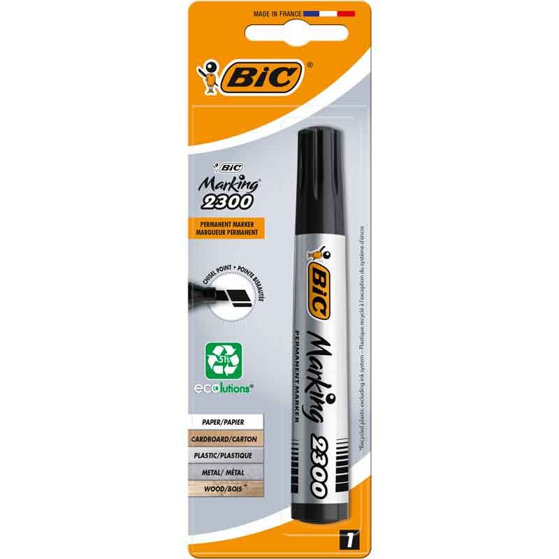 BIC 2300 Black Chisel Tip Maker Pen - Anilas UK