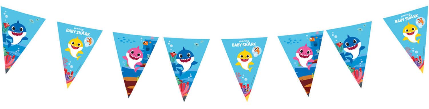 Baby Shark Birthday Party  Bunting Banner - Anilas UK