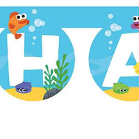 Baby Shark "Happy Birthday" Die-Cut Paper Banner