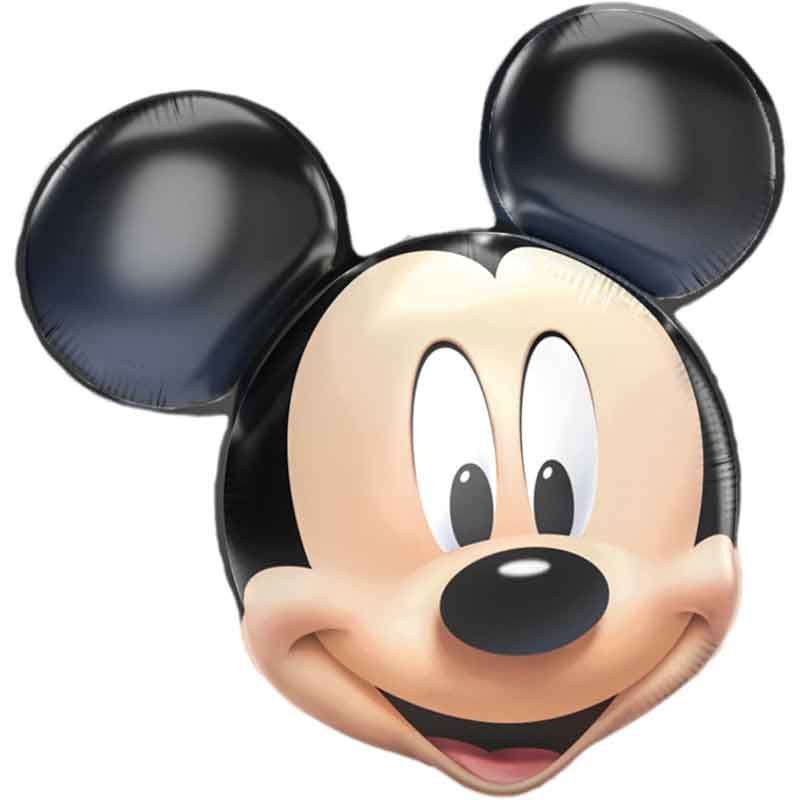 Mickey Mouse Head Shaped Foil Party Balloon, 73 x 79 cm - Anilas UK