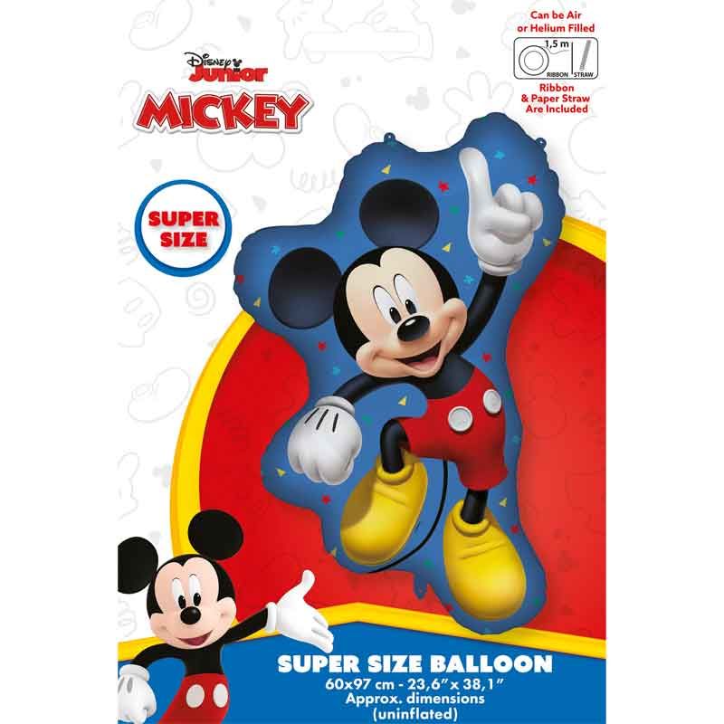 Mickey Mouse Shaped Foil Balloon (60 x 97 cm) - Anilas UK
