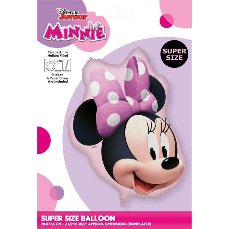 Minnie Head Shaped Foil Balloon (70 x 77.5 cm) - Anilas UK