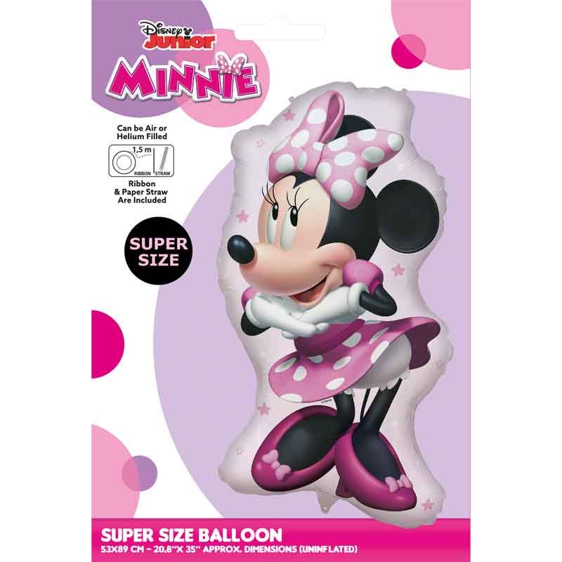 Minnie Mouse Shaped Foil Balloon (53 x 89 cm) - Anilas UK