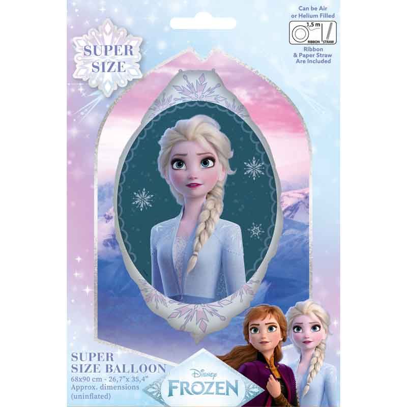 Elsa Frozen Shaped Foil Balloon (68 x 90 cm) - Anilas UK