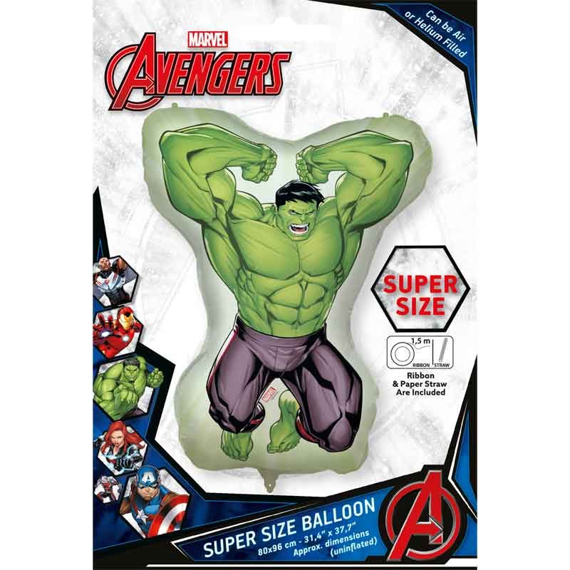 The Incredible Hulk Shaped Foil Balloon (80 x 96 cm) - Anilas UK