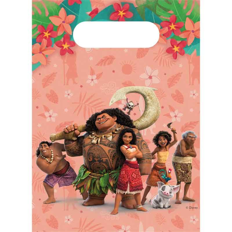 Moana 2 Paper Party Bags (Pack of 4) - Anilas UK