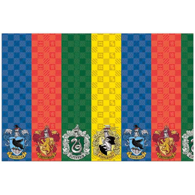 Harry Potter Hogwarts Houses Paper Birthday Party Table Cover (180x120 cm) - Anilas UK