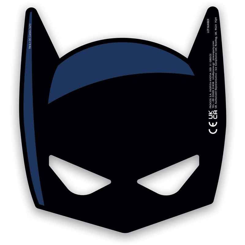 Batman Rogue Rage Birthday Party Masks (Pack of 6) - Anilas UK