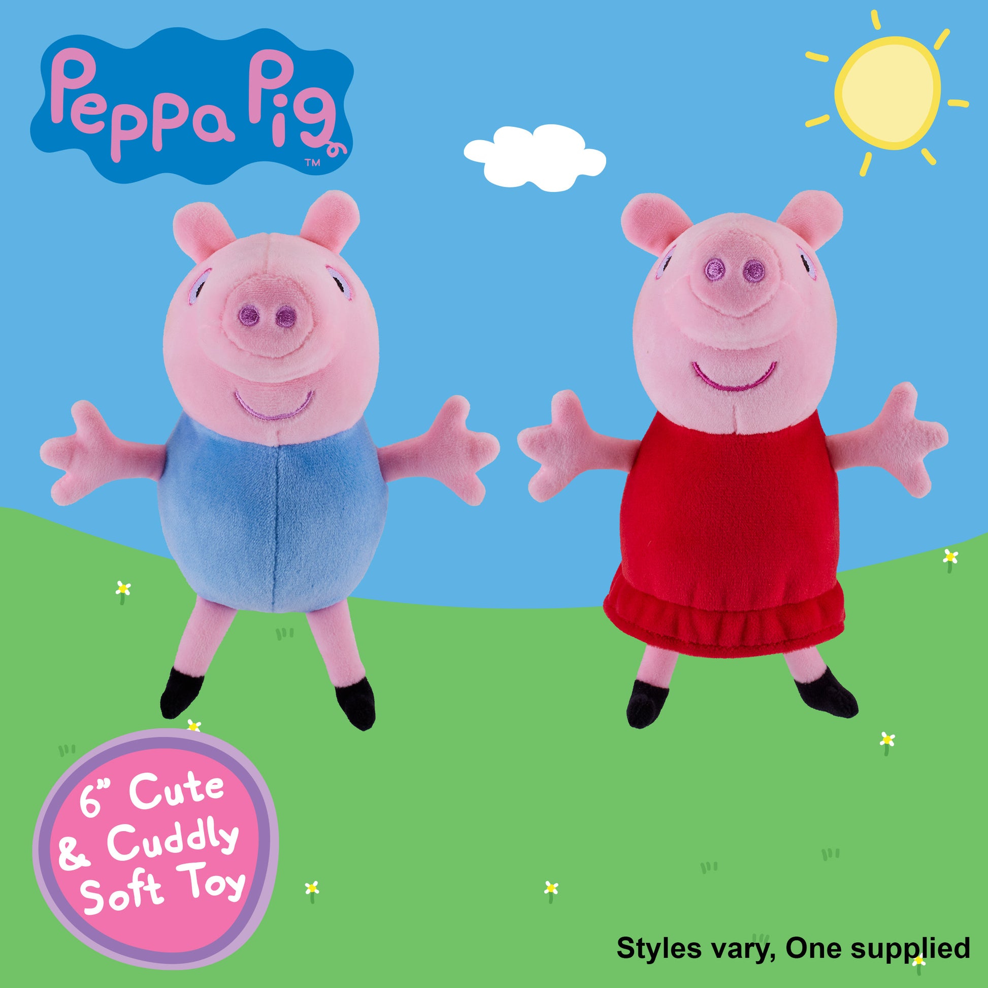 Peppa Pig Plush Supersoft 6" Soft Toy - Anilas UK