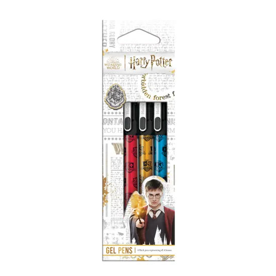 Helix Harry Potter Gel Pens Black Ink Pack of 4 - Anilas UK