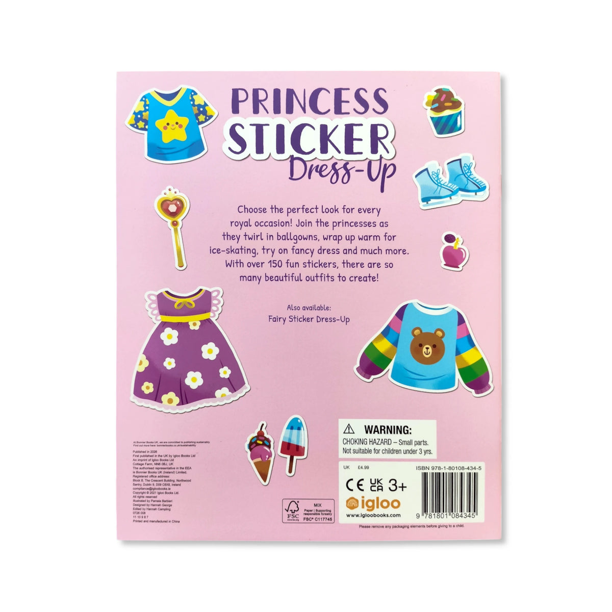 Princess Sticker Dress-Up Sticker Book - Anilas UK