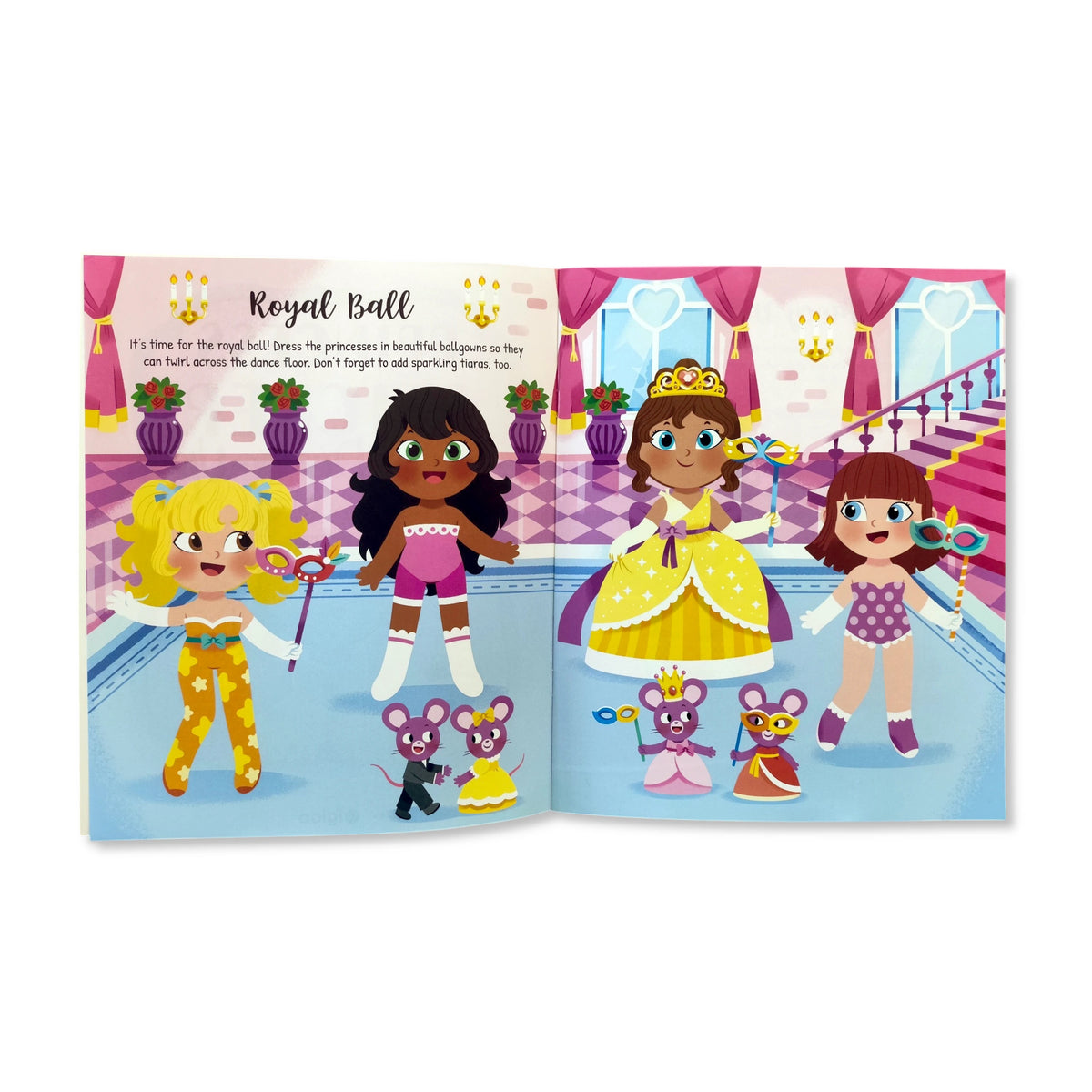 Princess Sticker Dress-Up Sticker Book - Anilas UK