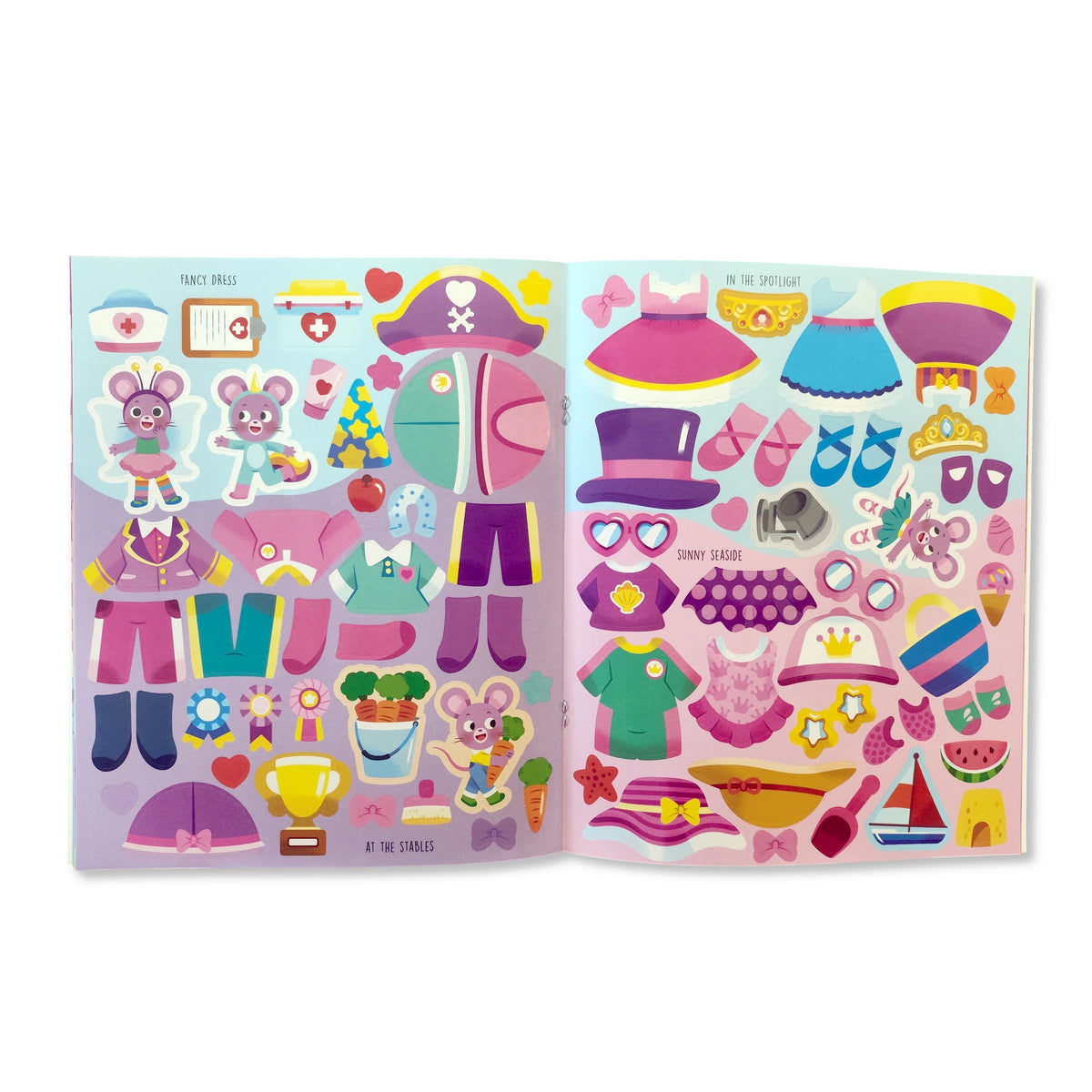 Princess Sticker Dress-Up Sticker Book - Anilas UK