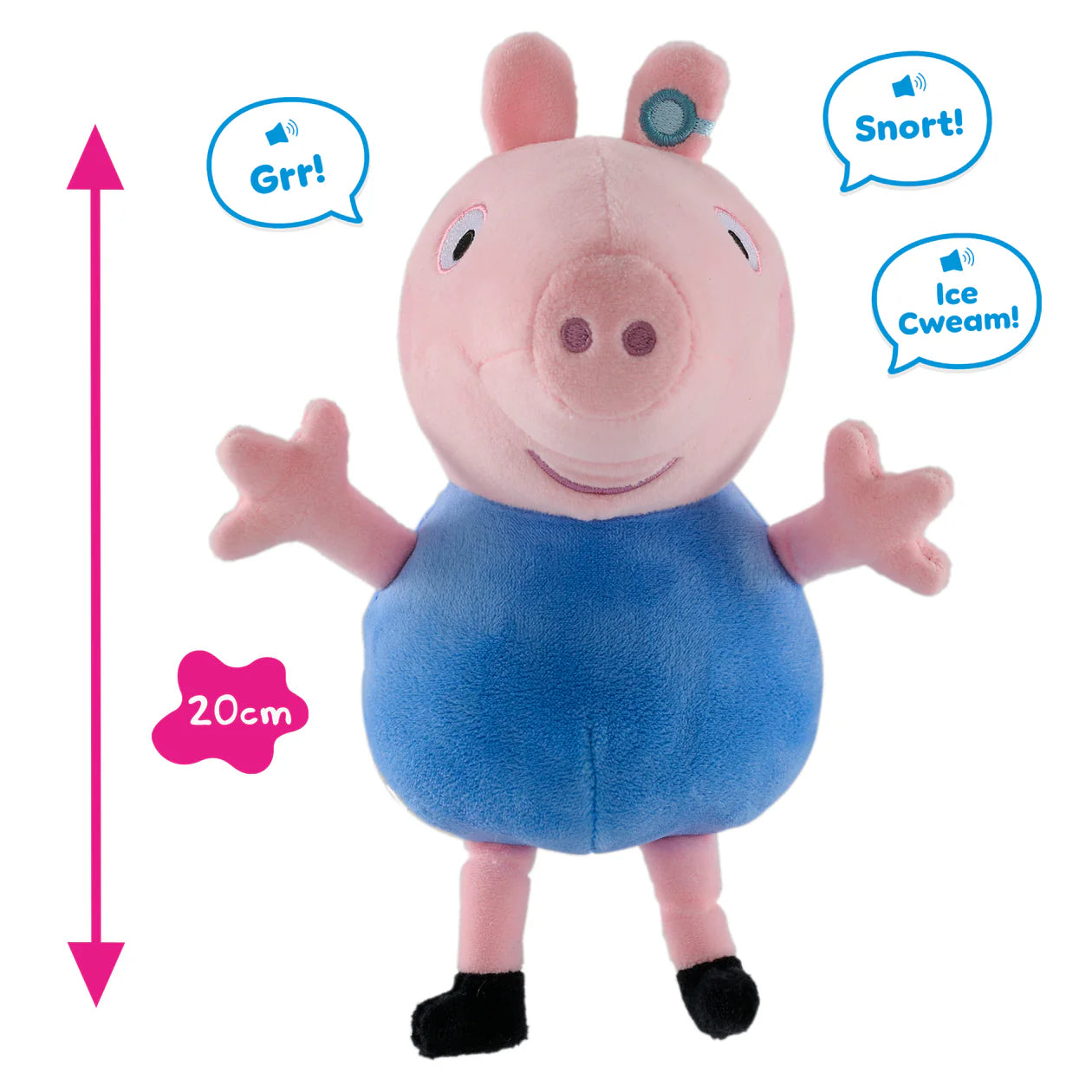 Peppa Pig Talking George Soft Toy - Anilas UK