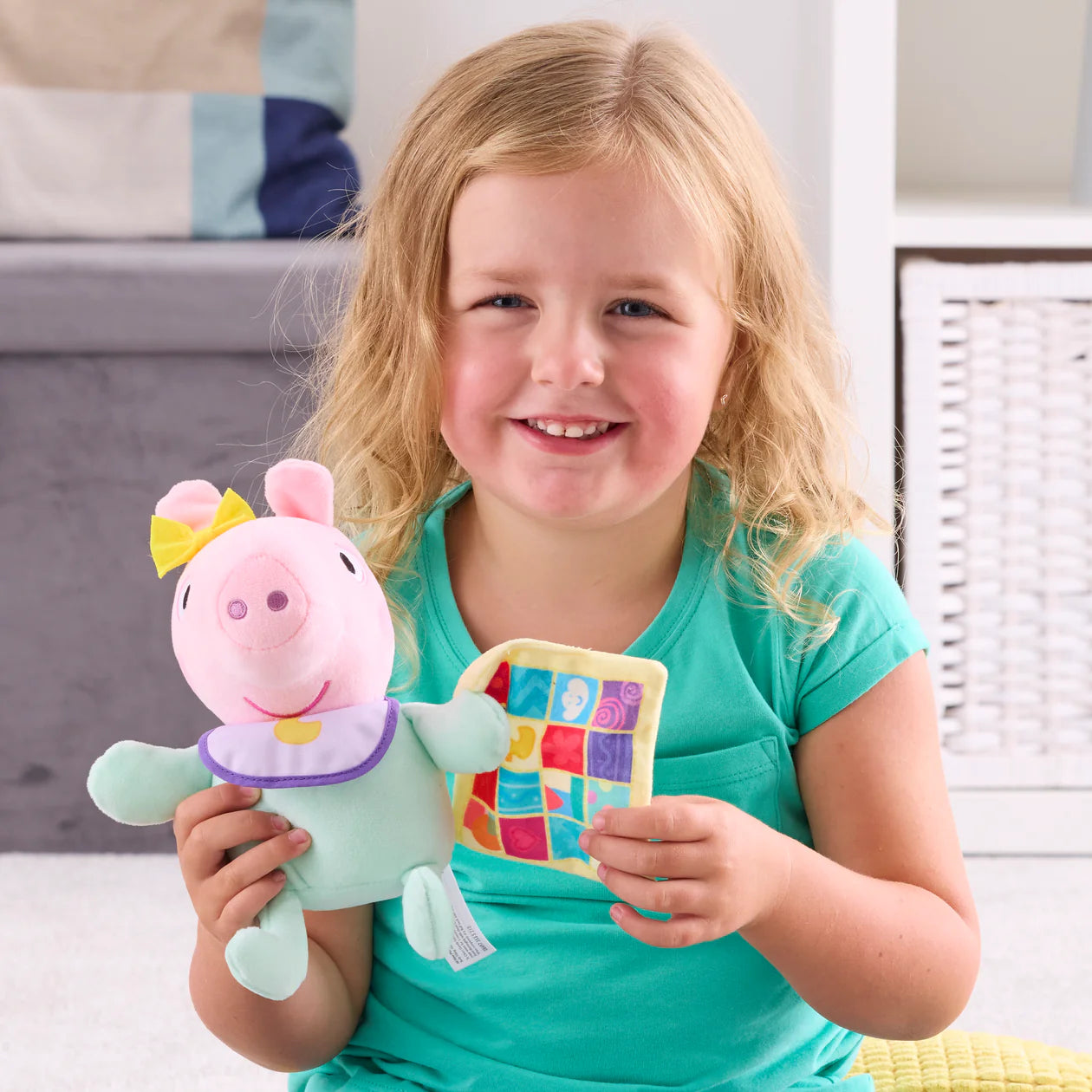 Peppa Pig Evie with Blanket Plush Toy - Anilas UK