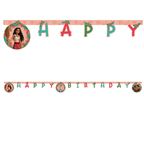 Moana 2 "Happy Birthday" Banner - Anilas UK