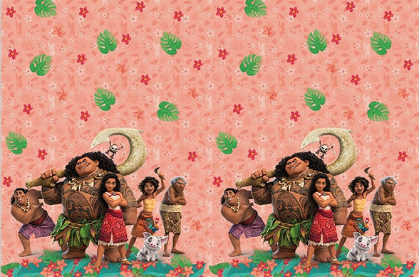 Moana 2 Sailing Spirit Birthday Party Table Cover - Anilas UK