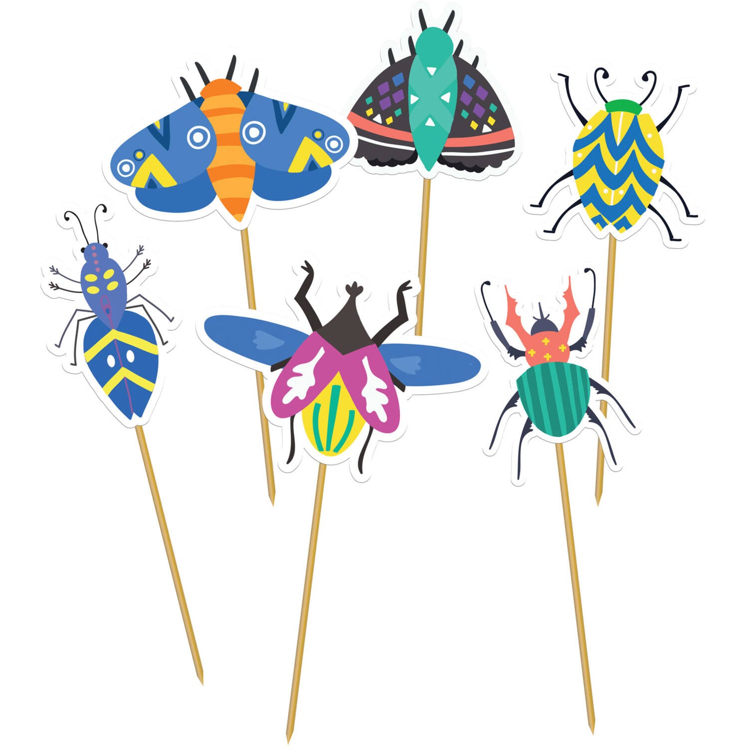 Cupcake Deco Set - Buzzing Bugs (6 sets) - Anilas UK