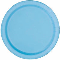 Party Paper Blue Plates - 21.9cm ( Pack of 16)